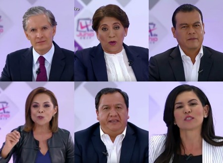 Los seis candidatos a la gubernatura del Estado de México se enfrentaron hoy en el segundo debate público.