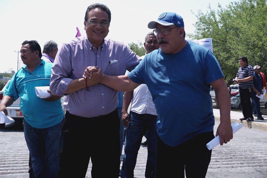 Javier Guerrero visitó el trabajo y puntos de encuentro de la ciudadanía para dar a conocer su mensaje. 