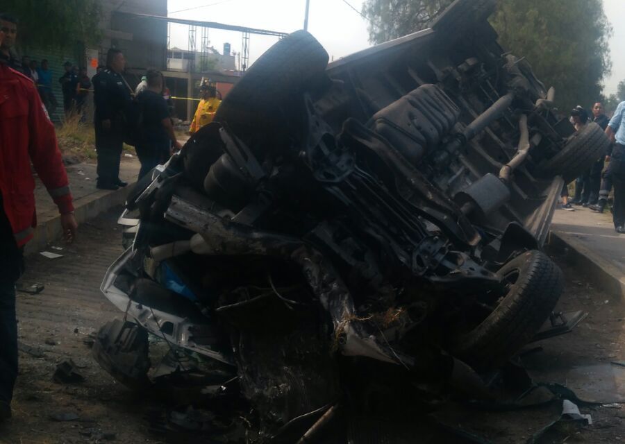 El accidente ocurrió a la altura de la colonia Santa Catarina, en el municpio de Acolman.