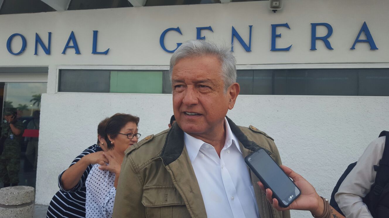 Andrés Manuel López Obrador, presidente del Movimiento de Regeneración Nacional.