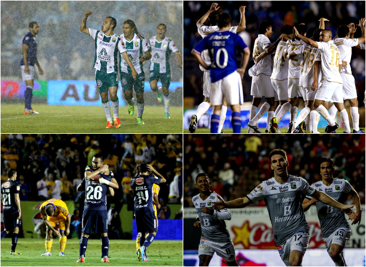 León, en el Clausura 2014 y en el Apertura 2016, Monterrey, en el Clausura 2013, y Pumas, en el Apertura 2010, son ejemplos de las victorias del Octav