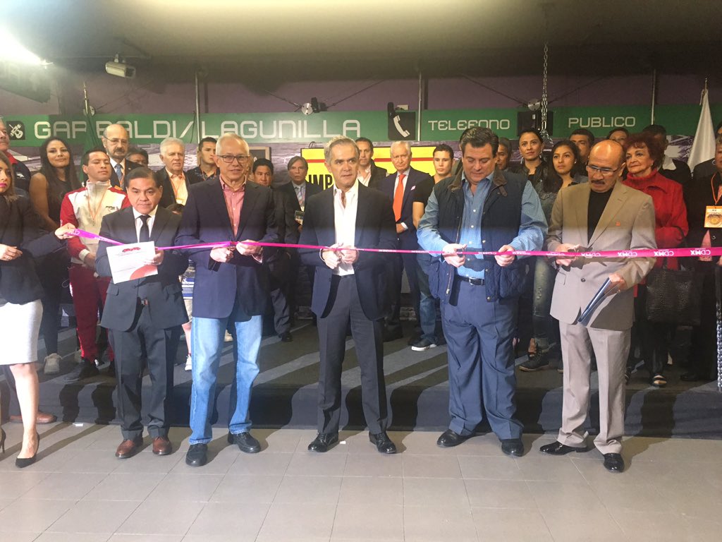 El jefe de gobierno Miguel Ángel Mancera cortó el listón inaugural de la expo