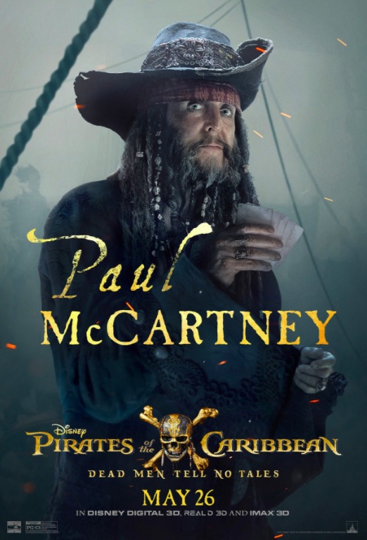 Paul McCartney participará en 'Piratas del Caribe 5'. 