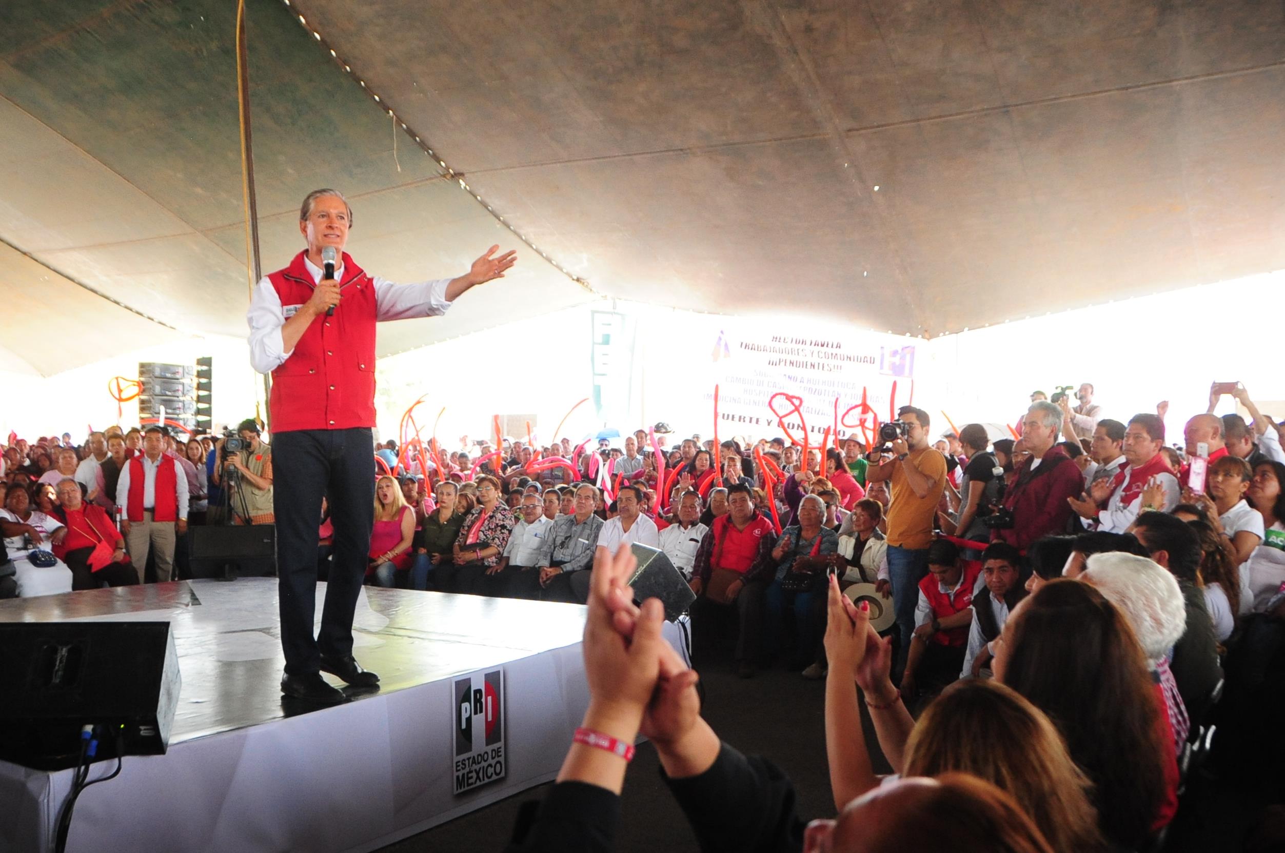 Alfredo Del Mazo Maza en Huehuetoca.