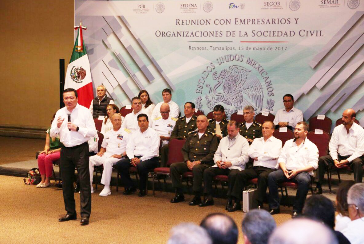 Osorio se reunió con empresarios de la entidad.