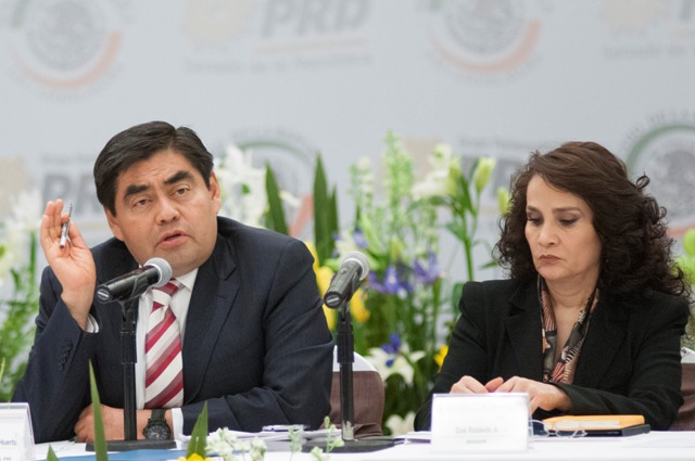 Los senadores Miguel Barnosa y Dolores Padierna. Archivo. 