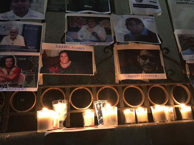 En la manifestación también se recordó a otros periodistas asesinados en los últimos años.