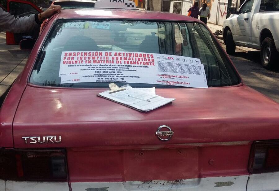 Las unidades sancionadas carecían de llantas, carrocería, pintura y asientos en buen estado.