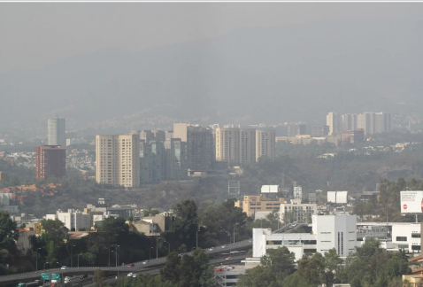 La calidad del aire fue "muy mala" esta tarde en la Ciudad de México, donde la contaminación llegó a 162 puntos de ozono, en Coyoacán.