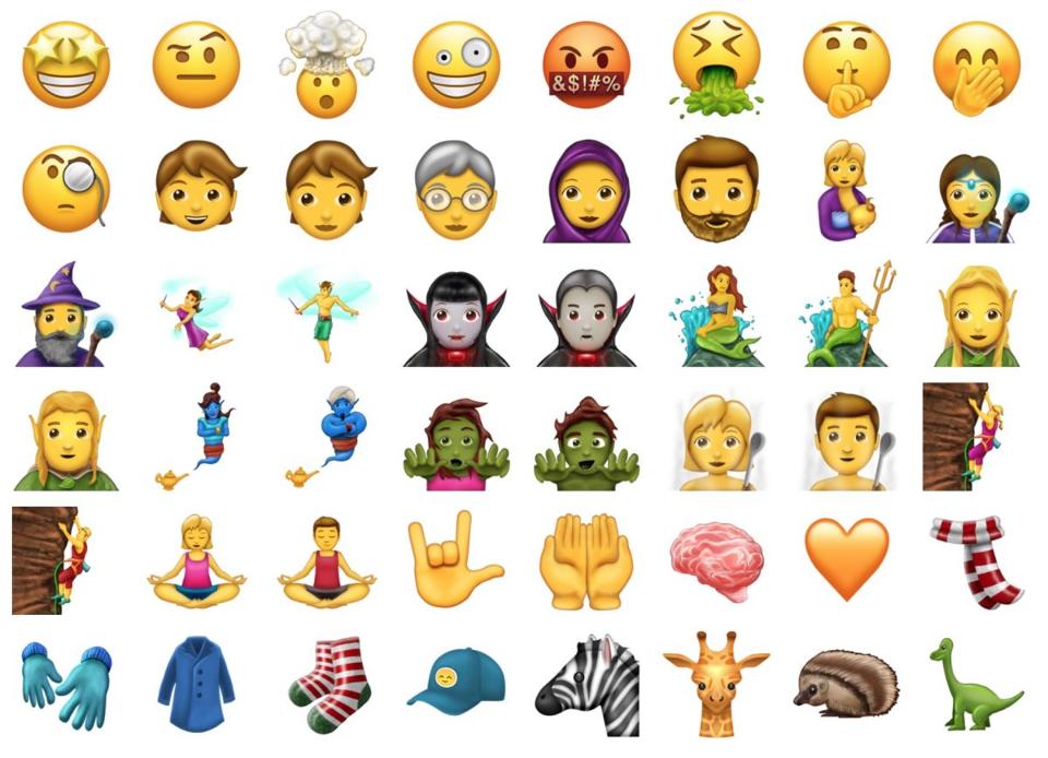 El set de Emoji 5.0 estará disponible en verano