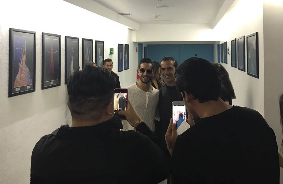 Maluma y Alejandro Fernández en el auditorio Telmex