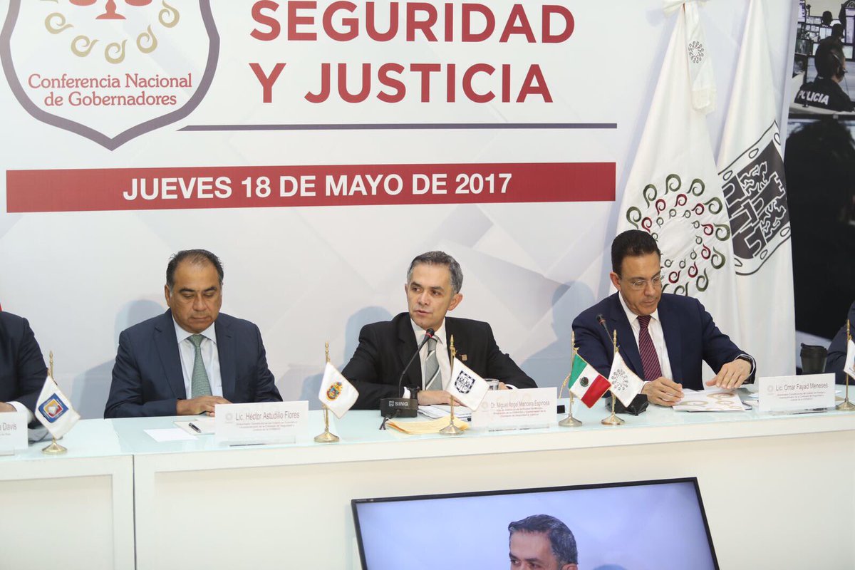 Miguel Ángel Mancera, como presidente de la Conago. 