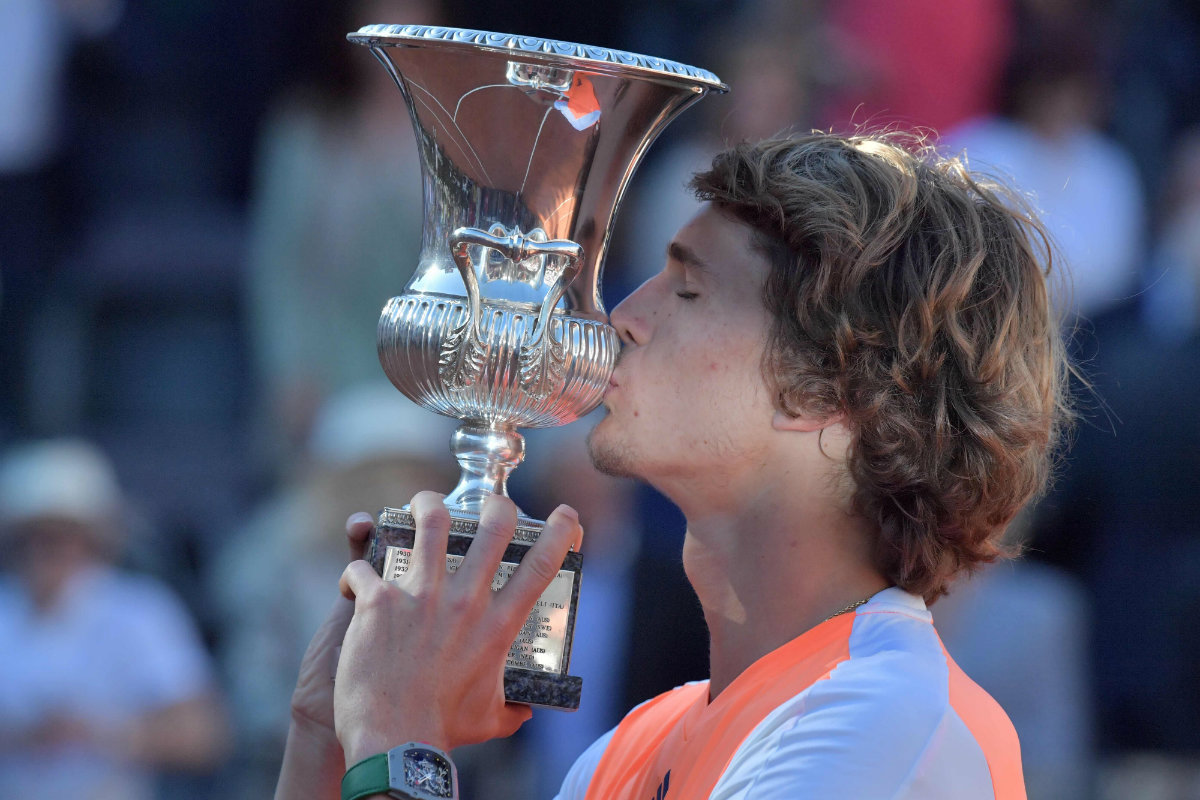 Alexander  Zverev se corona en Roma