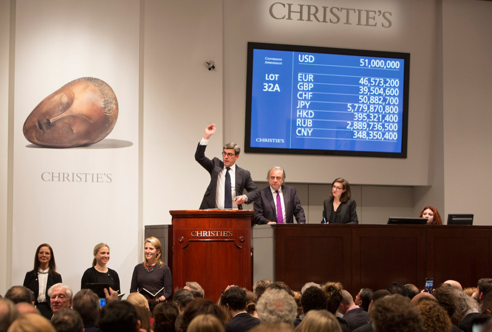 La pieza subastada, una cabeza femenina de bronce, es de Constantin Brancusi.