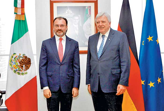 El encuentro, en la sede de la Secretaría de Relaciones Exteriores.
