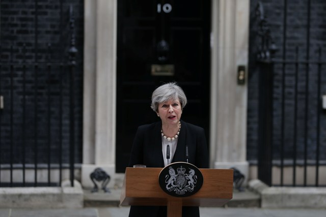 La primera ministra británica, Theresa May.