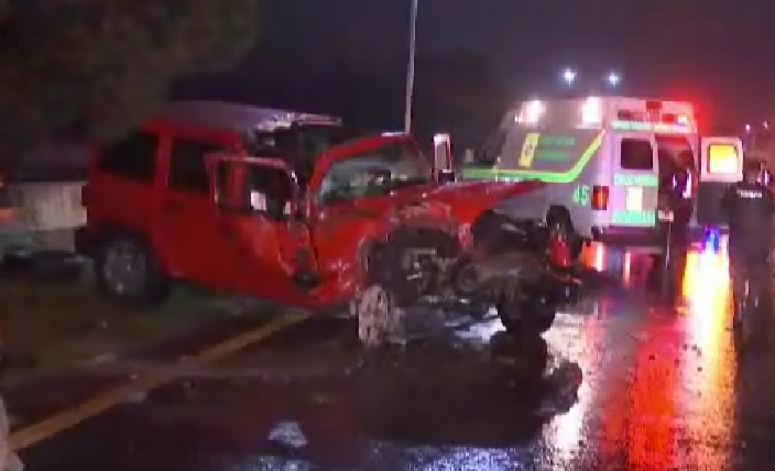 La víctima sufrió una crisis de histeria al bajar de la camioneta.