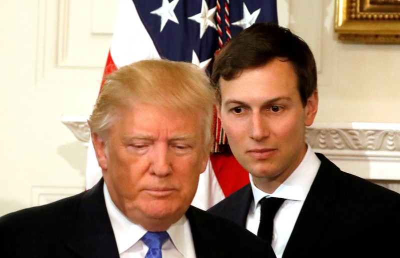 Donald Trump y Jared Kushner en La Casa Blanca.