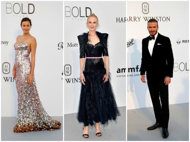 Las estrellas del cine, la moda y el deporte se suman a la lucha contra el sida en Cannes.