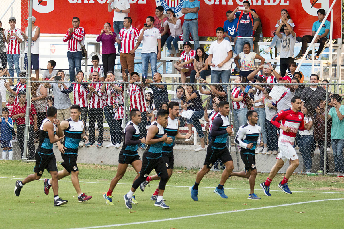 El entrenamiento de Chivas