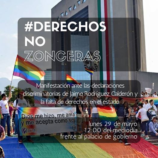 En redes sociales se invita a una manifestación tras las declaraciones del gobernador sobre el matrimonio. 