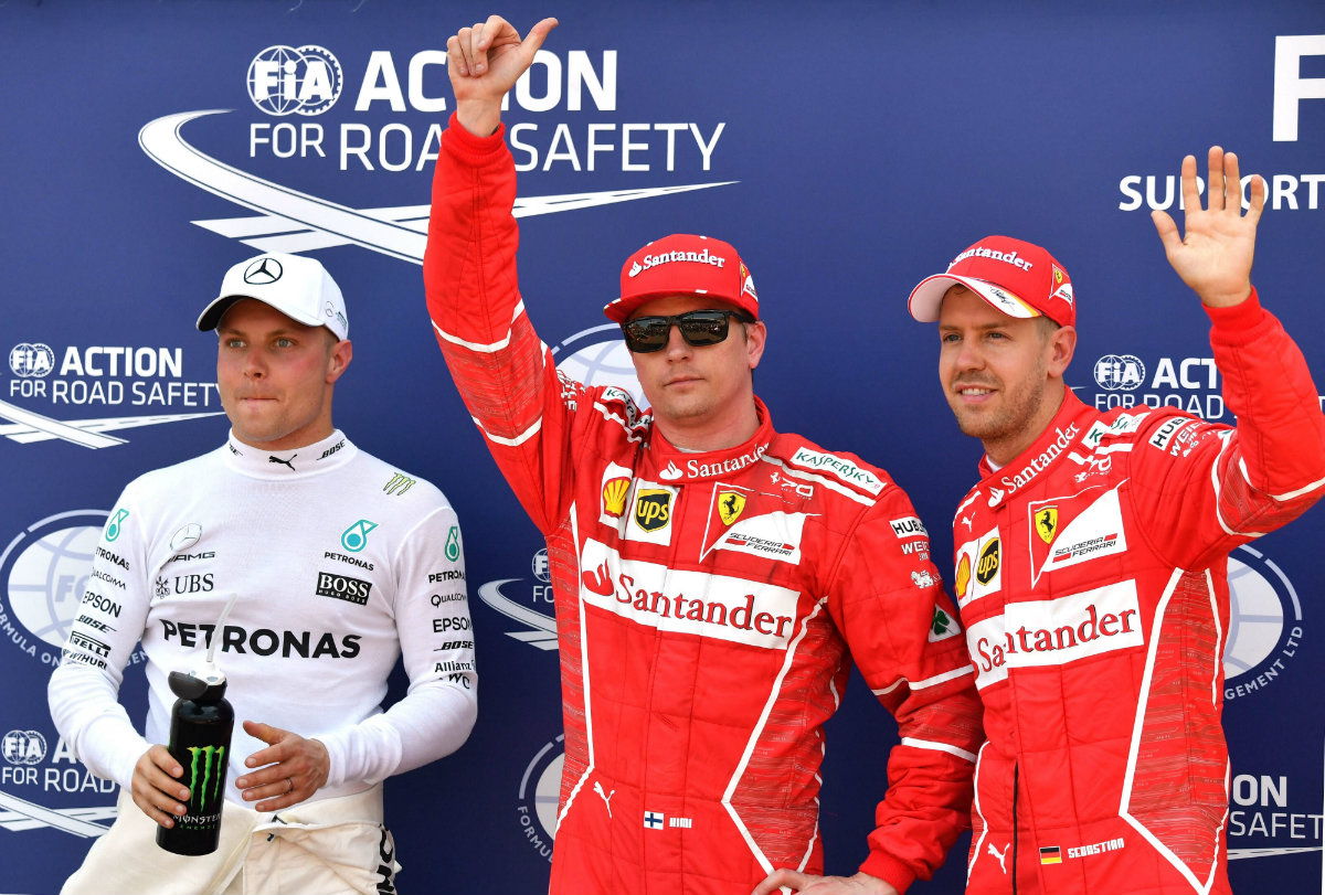 Kimi se llevó la pole en el principado 