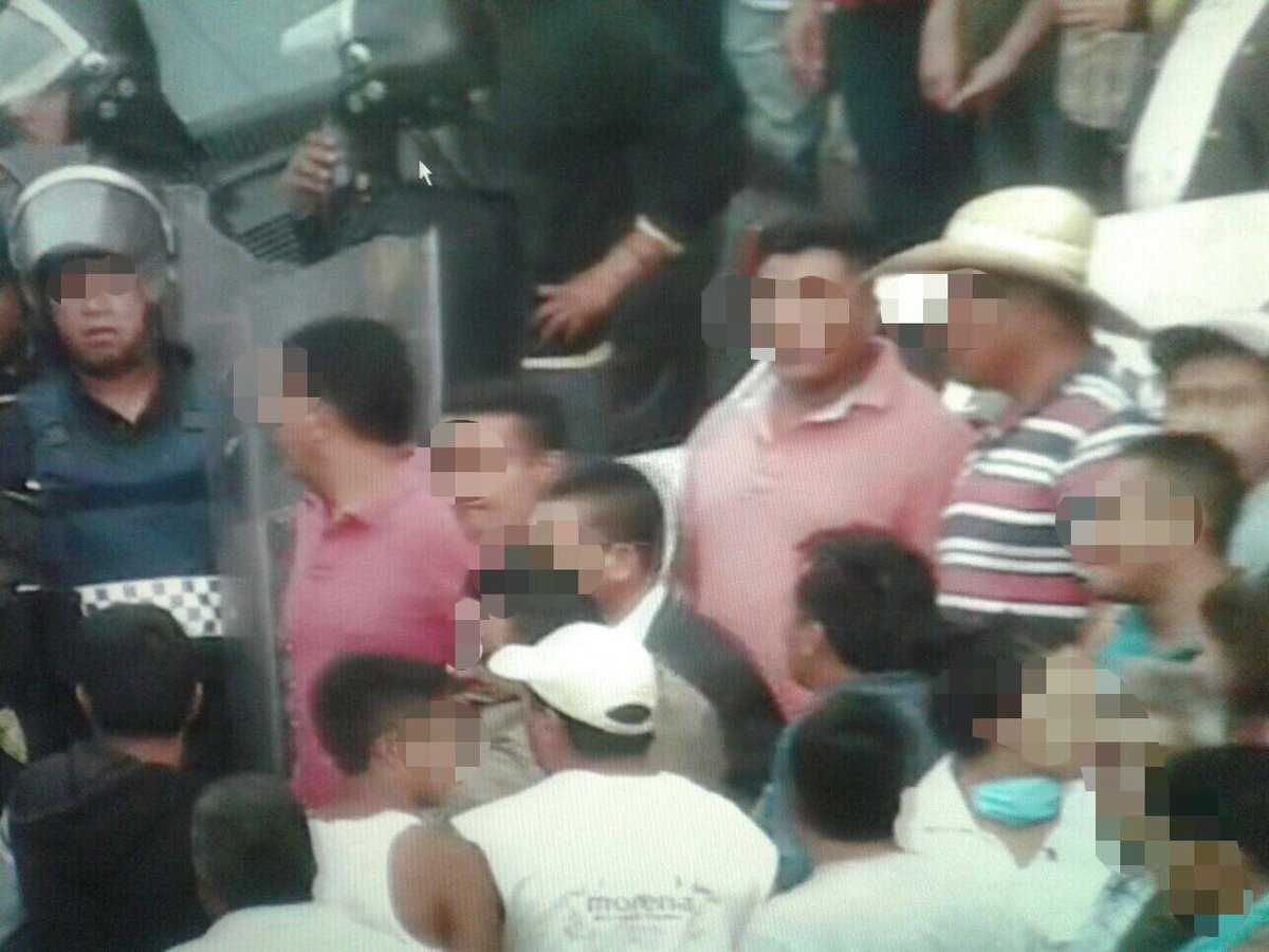 Mil 500 elementos de seguridad tuvieron que ser desplegados para contener a 500 habitantes de Milpa Alta.