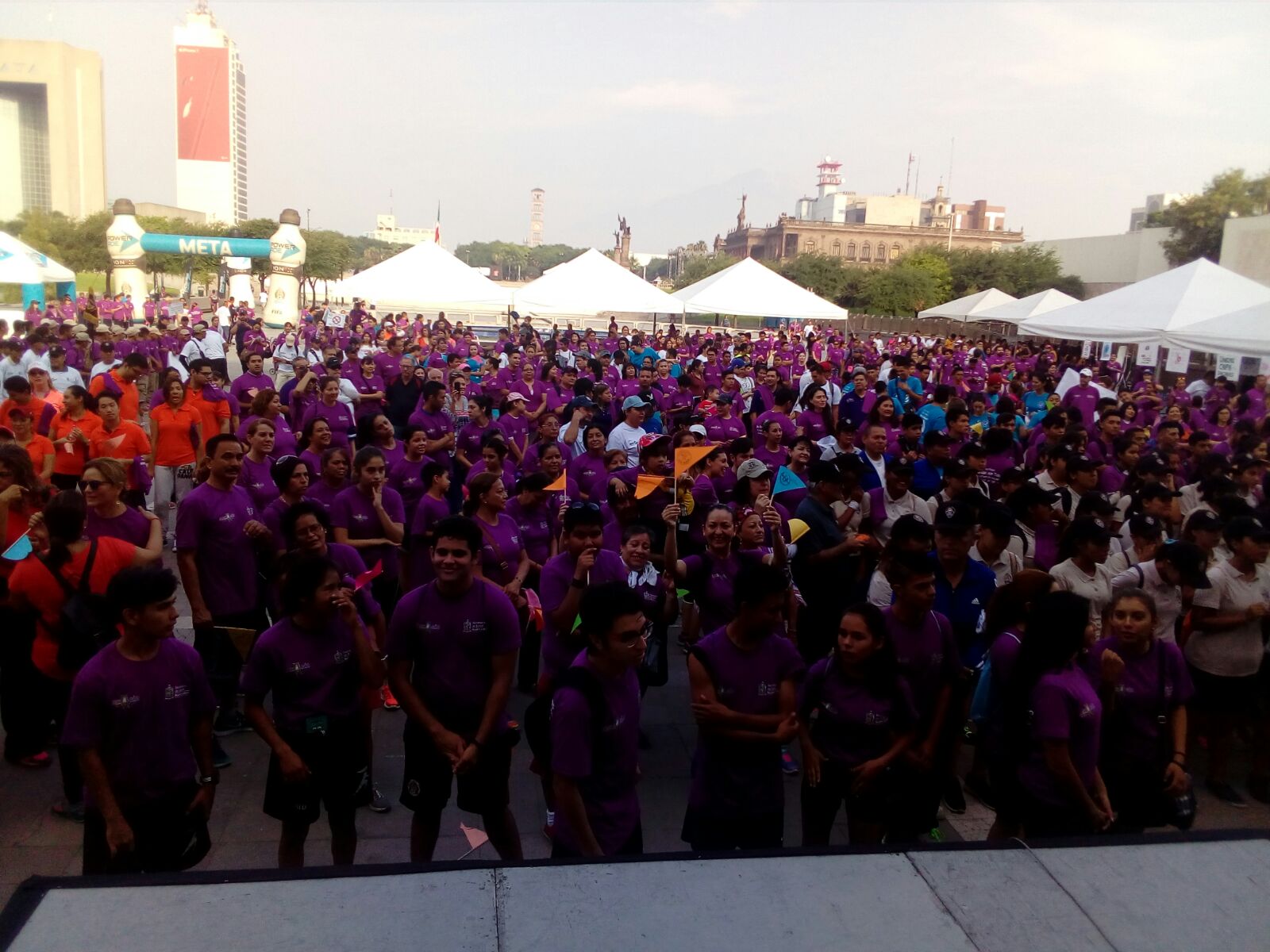 Hoy se celebró la "Marcha por la salud". 