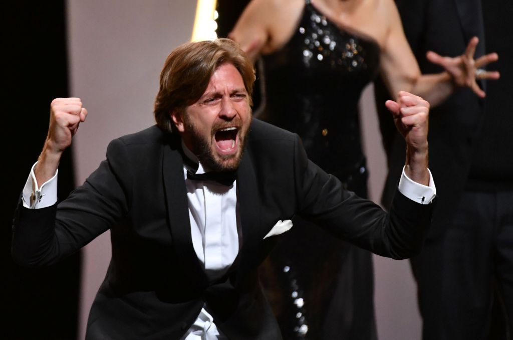 Ruben Östlund tras recibir la Palma de Oro por 'The Square'.