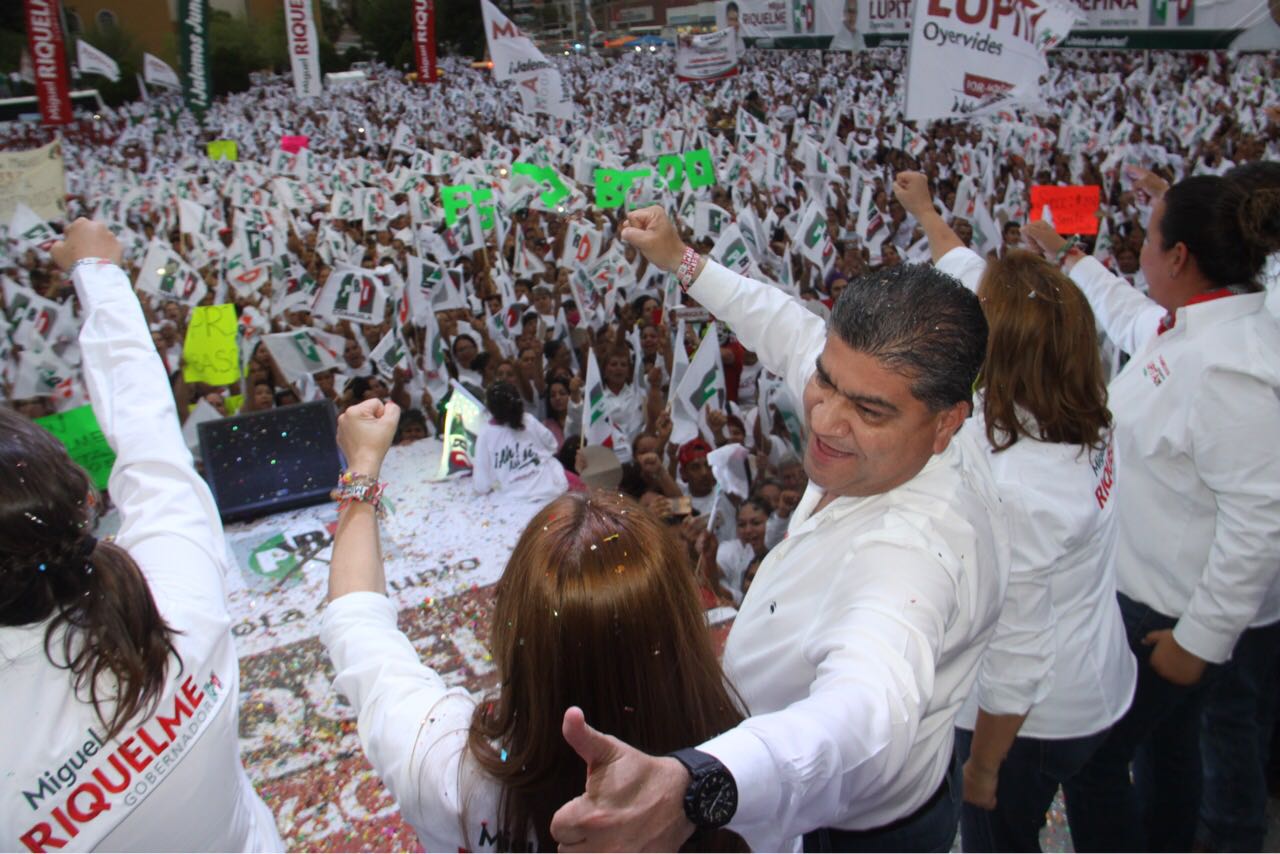 En su cierre de campaña, Riquelme recalcó su estrategia en cuestión de seguridad. 