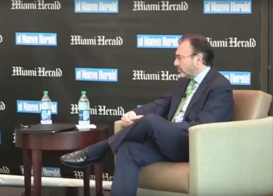 El canciller Luis Videgaray. 