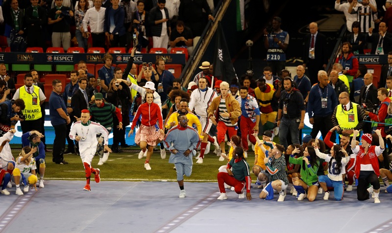 The Black Eyed Peas abrió el partido de la Final de la UEFA Champions League 2017. 