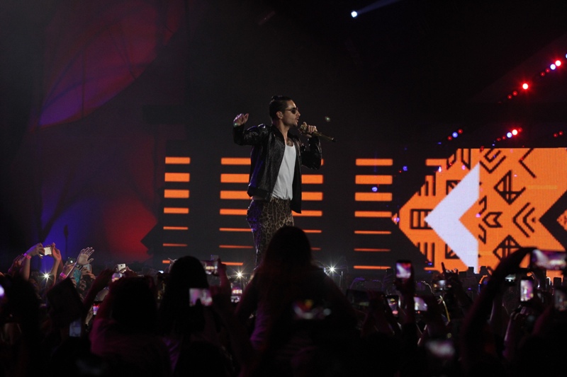 Maluma se presentó en el Palacio de los Deportes. 