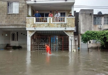 Inundaciones en Ciudad Madero.