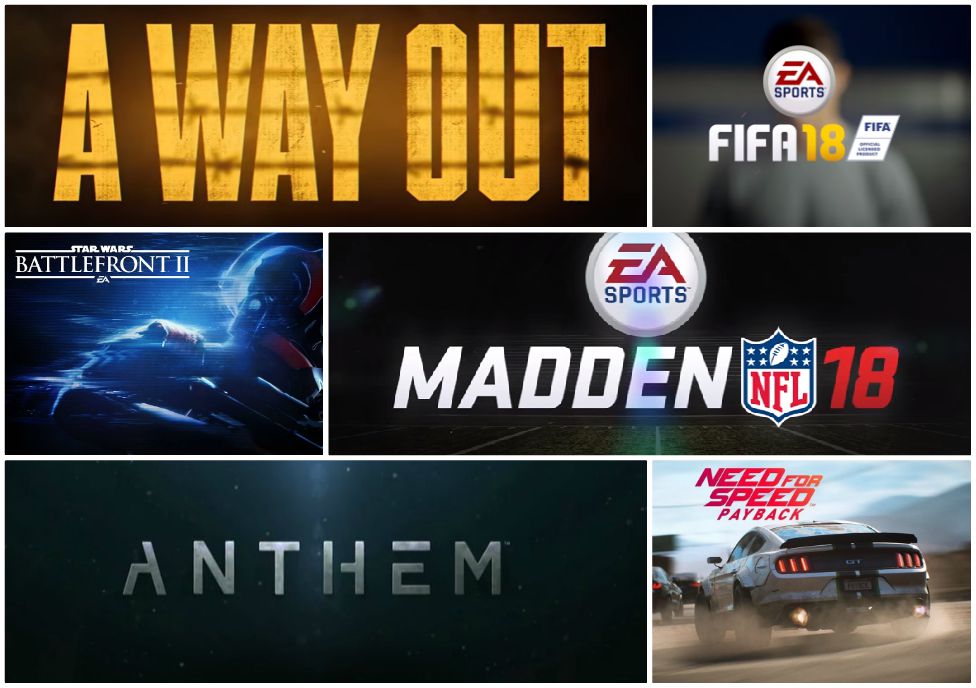 Estos fueron los títulos anunciados por EA. 