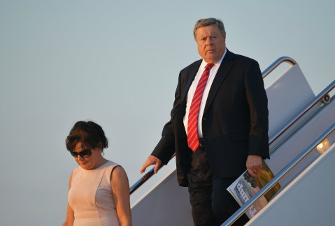 Amalika y Viktor Knavs, padres de Melania Trump. 