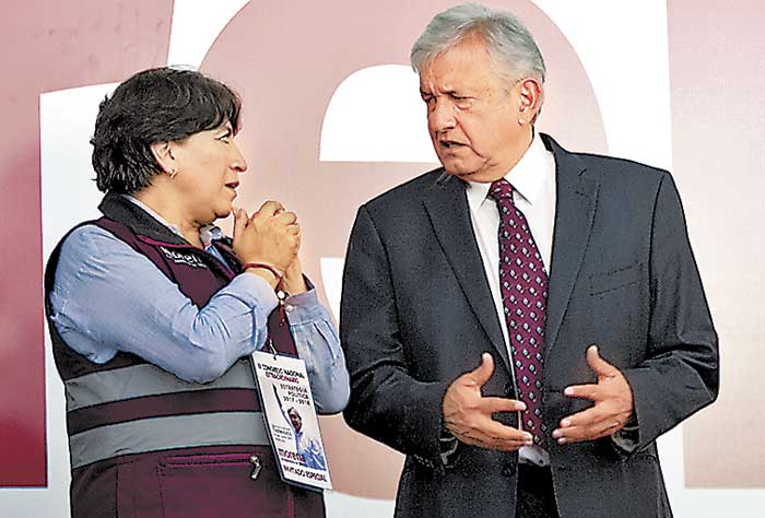 Durante el tercer Congreso Nacional Extraordinario de Morena.