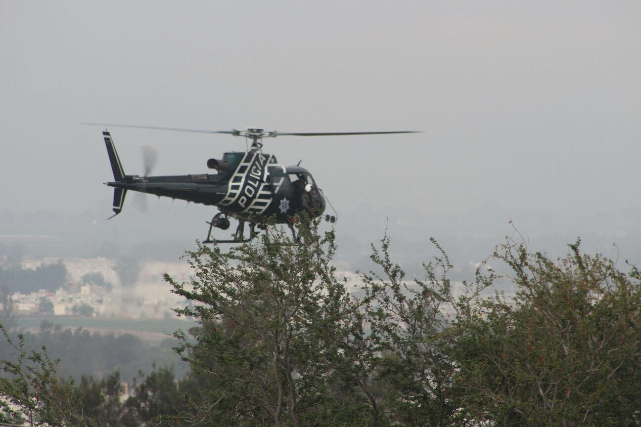 Helicoptero Halcón se sumó al operativo