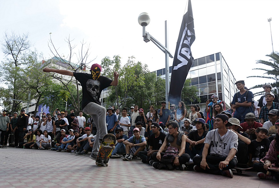 Go Skate Day en la avenida Chapultepec.