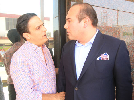 Marco González y Arturo Salinas, coordinadores del PRI y PAN.