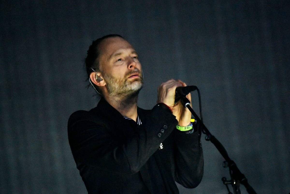 Radiohead cautivó con su actuación. 