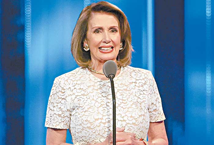 Nancy Pelosi, líder de la minoría demócrata en la Cámara Baja.
