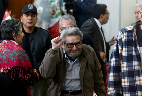 El líder del grupo maoísta Sendero Luminoso, Abimael Guzmán.