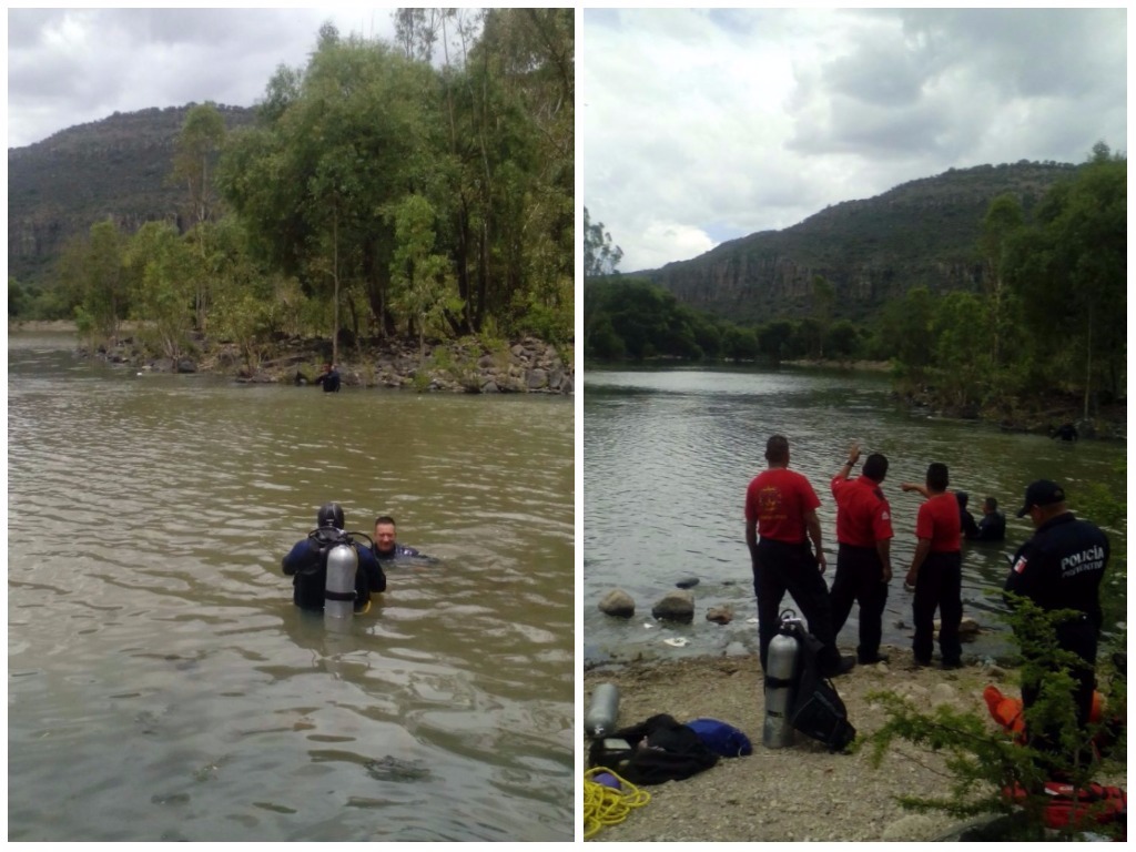 Los especialistas realizaron la búsqueda para extraer el cuerpo del río. 