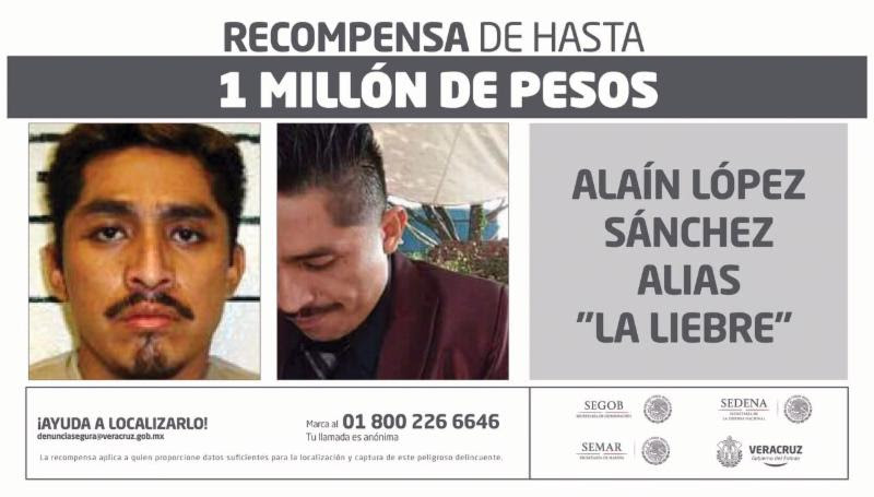 La Liebre, presunto asesino material de una familia en Coatzacoalcos.