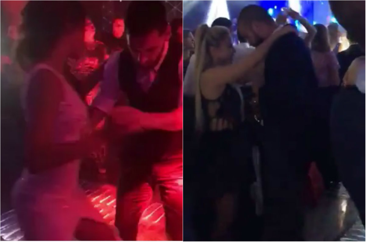 Lionel Messi y Gerard Piqué luciendo sus mejores pasos de baile