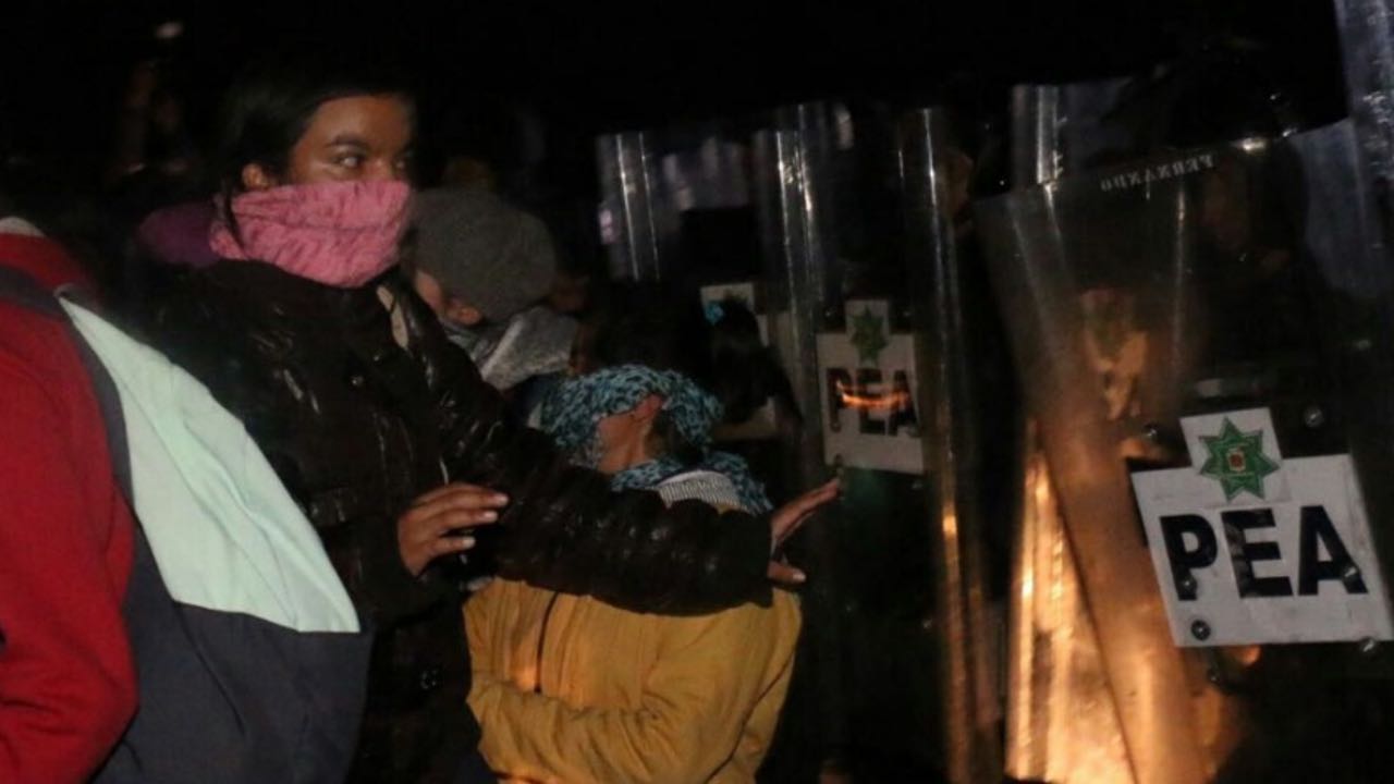 El operativo duró cerca de diez minutos. 