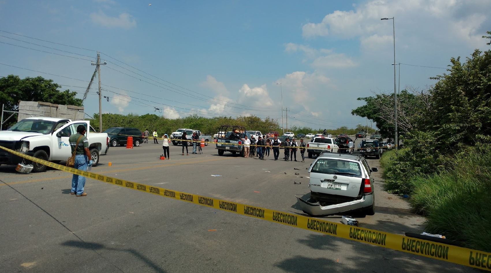 Accidente vial en Altamira.