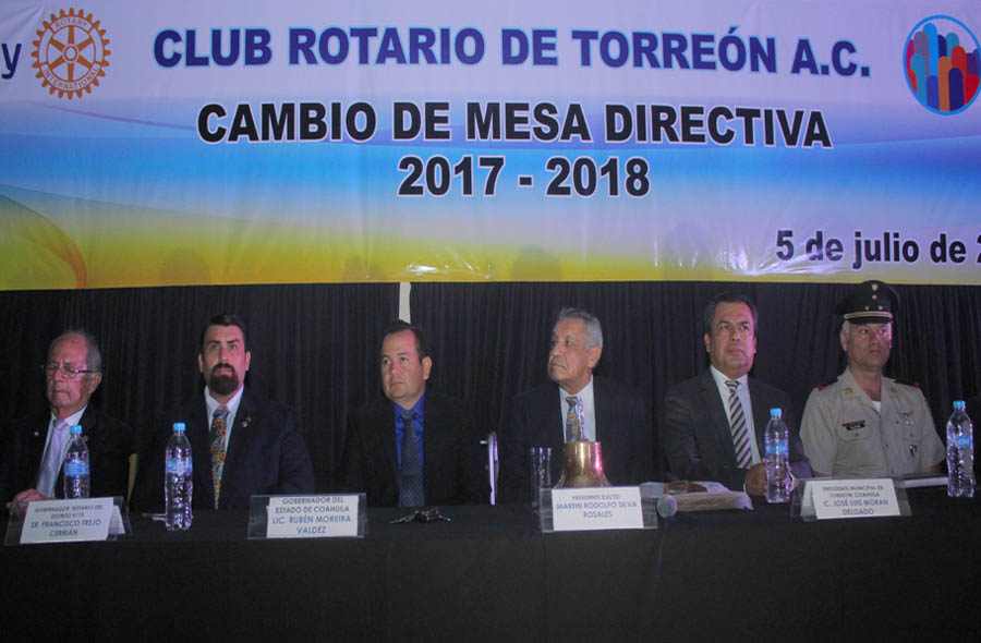 Rodolfos Silva es el nuevo presidente del Club Rotario Torreón.