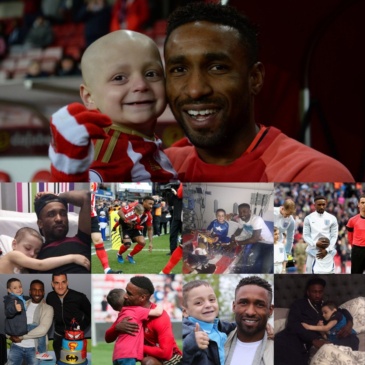 Jermain Defoe recuerda a su pequeño amigo Bradley Lowery